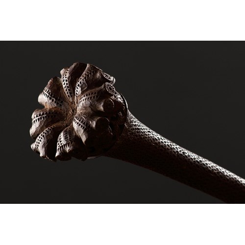 Polynesian Austral Islands Exceptionally Tall Ceremonial Paddle
